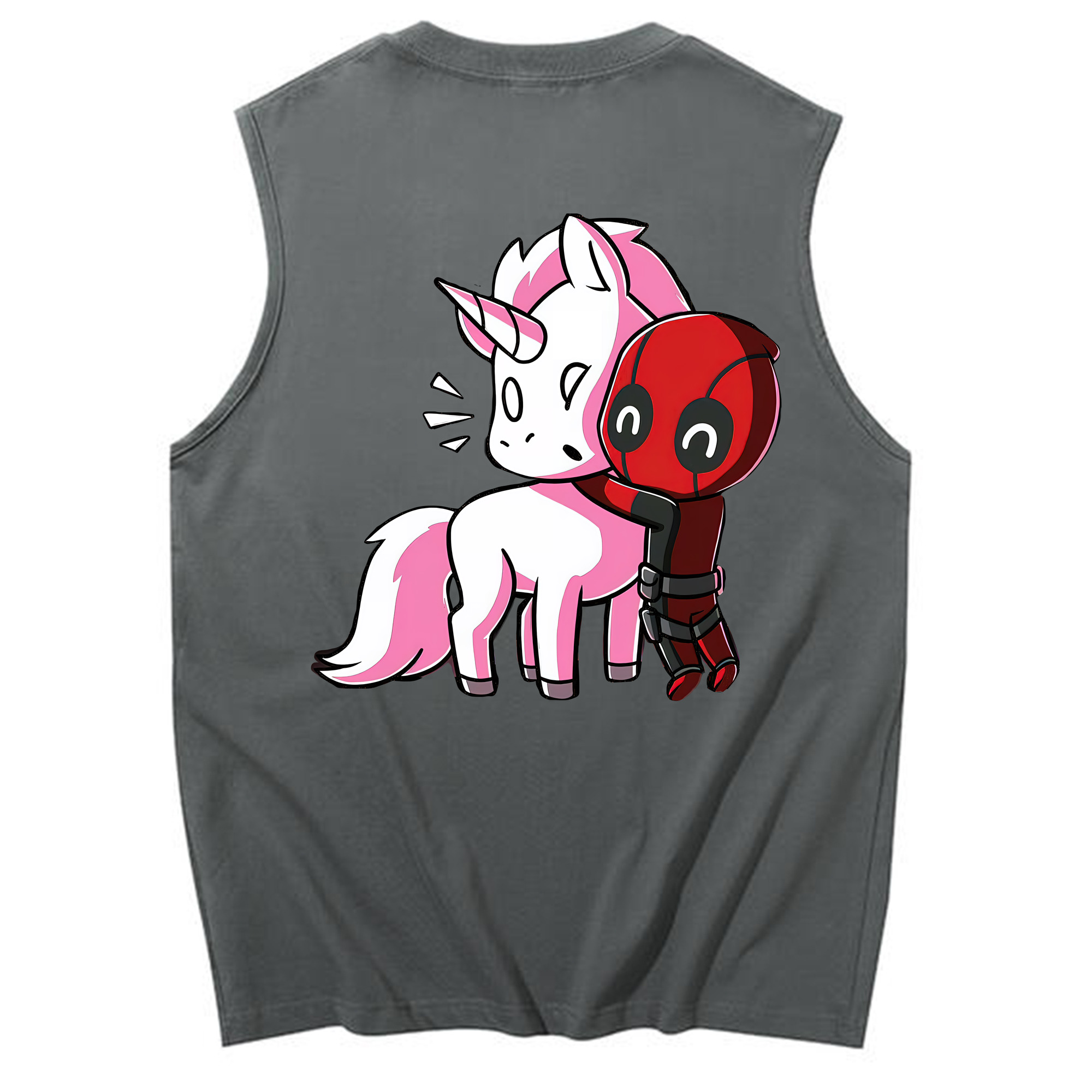 （画像用） Deadpool デッドプール コットン100％タンクトップ（背面プリント）